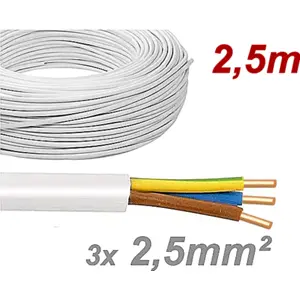 Cabo elétrico unifilar XV 3G2.5mm² CR [rolo 2.5m]