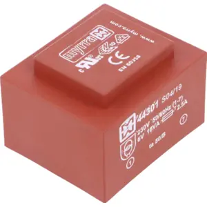 Transformador encapsulado para PCB 230VAC/6V 16VA