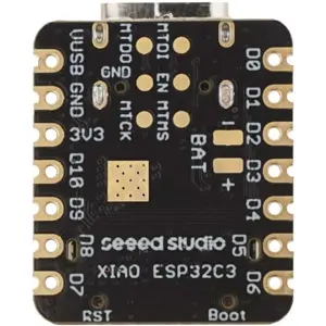 Microcontrolador Seeed Studio XIAO ESP32C3 c/ Wi-Fi, Bluetooth 5.0 e carregamento de bateria