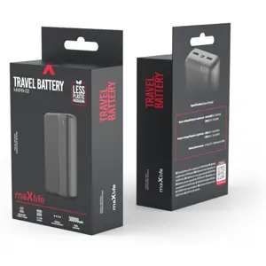 Powerbank 30.000mAh 12W 2.4A (2x USB) - negro