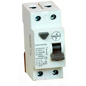 Interruptor Diferencial - 2P - 25A 30mA - tipo A - 2 módulos