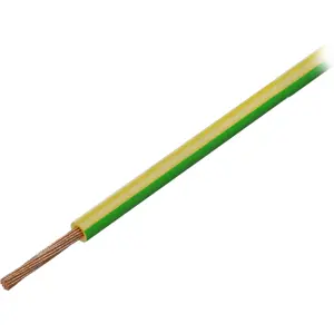 Bobine de fio de cobre multifilar 1x0.75mm² - Amarelo-Verde- 100m