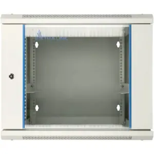 Armário bastidor (Rack) 19'' de Dupla Secção p/ parede 12U 600×(600+150)×640mm - Cinzento