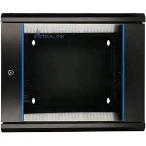 Armário bastidor (Rack) 19'' de Dupla Secção p/ parede 12U 600×(600+150)×640mm