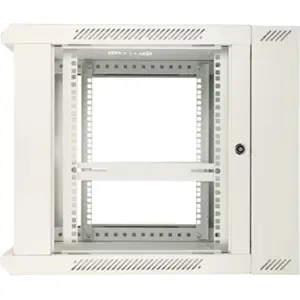 Armário bastidor (Rack) 19'' de Dupla Secção p/ parede 12U 600×(600+150)×640mm - Cinzento