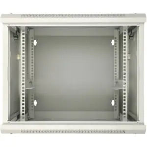 Armário bastidor (Rack) 19'' de Dupla Secção p/ parede 12U 600×(600+150)×640mm - Cinzento