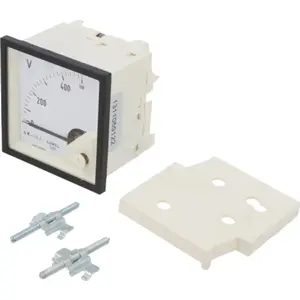 Voltímetro analógico de painel (0...500VAC) 40/72hz - 72x72mm