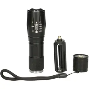 Lanterna LED c/ zoom em alumínio 10W 200lm - 3x AAA