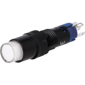 Interruptor de pressão 2 posições estáveis SPDT ON-ON Ø8mm - 230V iluminado Branco