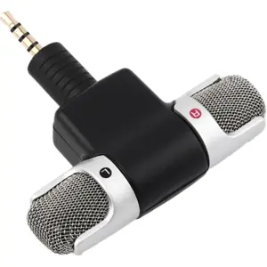 Micrófono estéreo Jack 3.5mm articulado p/ smartphone