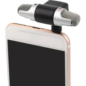 Micrófono estéreo Jack 3.5mm articulado p/ smartphone
