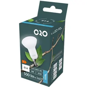 Lâmpada LED E14 R50 230V 5W 6500K 500lm