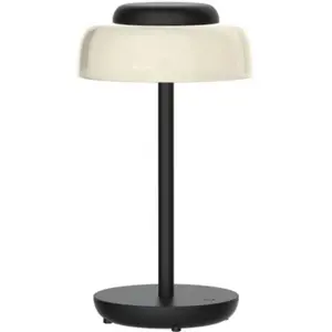 Lámpara de mesa 3W 220lm 3000K a batería 1800mAh - IP54 - Negro