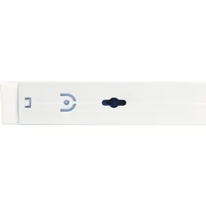 Armadura industrial dupla p/ lâmpadas LED T8 60cm (unilateral)