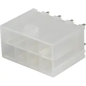 Ficha Mini-Fit 8 pinos (2x4) macho THT 4.2mm