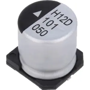 Condensador eletrolítico SMD 100uF 50Vdc Ø10x10.5mm