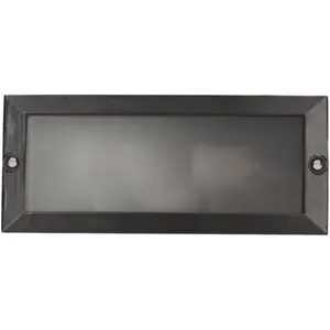 Luminária de embutir de parede E27 IP54 -  preto