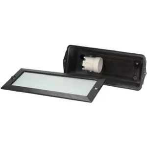 Luminária de embutir de parede E27 IP54 -  preto