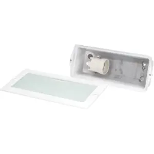 Luminária de embutir de parede E27 IP54 - Branco