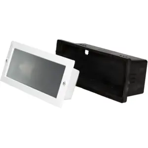 Luminária de embutir de parede E27 IP54 - Branco