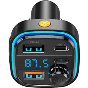 Transmissor FM mãos-livres bluetooth  c/ USB-C 3.1A
