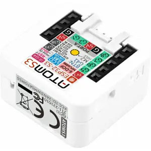 Controlador de IoT programável ATOMS3 c/ display LCD de 0.85'', Wi-Fi, BLE e IMU
