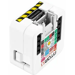 Controlador de IoT programável ATOMS3 c/ display LCD de 0.85'', Wi-Fi, BLE e IMU