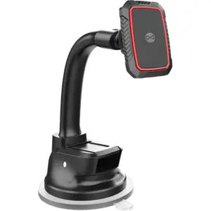 Soporte universal magnético flexible para teléfono móvil - c/ ventosa para parabrisas