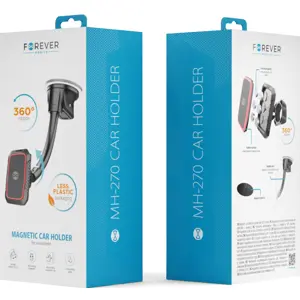 Soporte universal magnético flexible para teléfono móvil - c/ ventosa para parabrisas