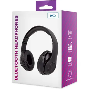 Auscultadores Headphones On-ear c/ rádio sem fios Bluetooth v5.0 recarregável