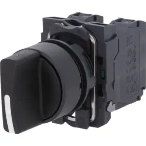 Interruptor selector rotativo da série Harmony XB5 Ø22mm - 3 posições (estável ao centro) - 2NO