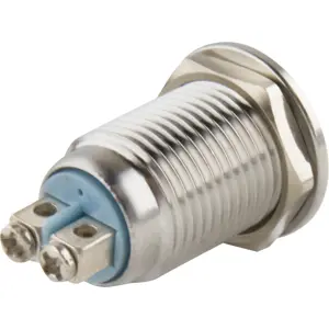 Indicador LED 6..24VDC Ø12mm (M12) IP67 - azul