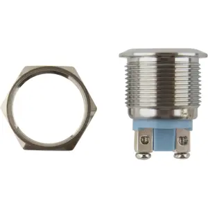 Indicador LED 6..24VDC Ø19mm (M19) IP67 - azul