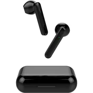 Auriculares Earbuds Bluetooth 5.1 com microfone e estojo de carregamento - preto