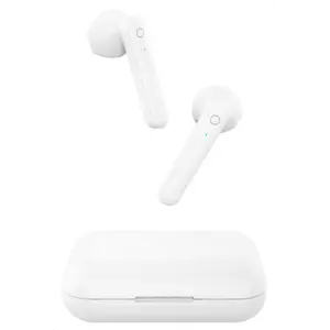 Auriculares Earbuds Bluetooth 5.1 com microfone e estojo de carregamento - branco