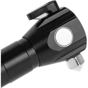 Lanterna multifuncional (c/ martelo+faca) LED XPE+COB 2.9W+1.5W recarregável (micro-USB)