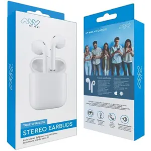 Auriculares earbuds Bluetooth 5.0 con estuche de batería - Blanco