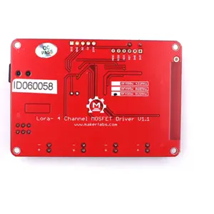 Módulo controlador de 4 canais MOSFET 24V/2A com LoRa (RFM95W + Atmega328P)