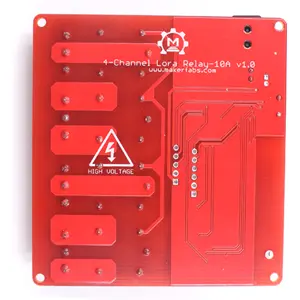 Módulo de 4 relés 277V 10A controláveis por LoRa