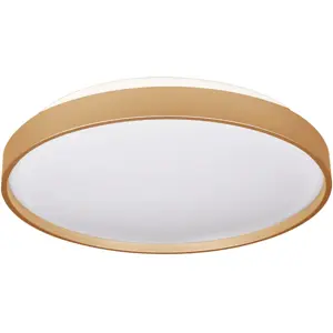 Plafon LED 230VAC 18W 1080lm 4000K Ø290x65mm - Dourado