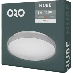 Plafon LED 230VAC 18W 1080lm 4000K Ø290x65mm - Prateado