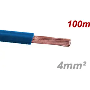 Fio elétrico multifilar V 4mm² Azul - H07V-K [rolo 100m]