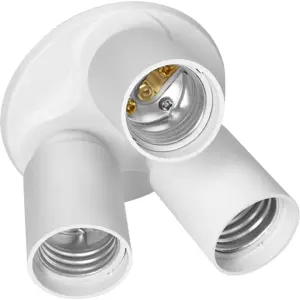 Adaptador compacto para lâmpadas de E27 para 3x E27