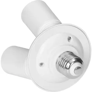 Adaptador compacto para lâmpadas de E27 para 3x E27