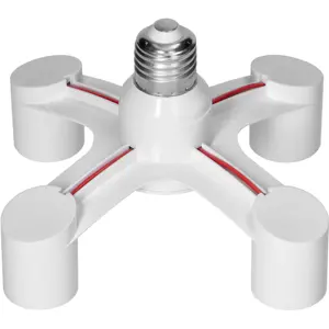 Adaptador para lâmpadas de E27 para 4x E27