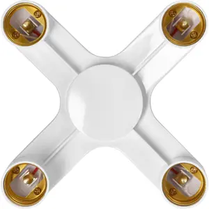 Adaptador para lâmpadas de E27 para 4x E27