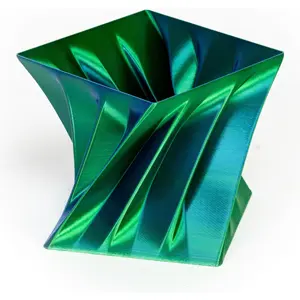 Rolo de filamento de impressão 3D em PLA de 1.75mm - Azul/Verde - 750g