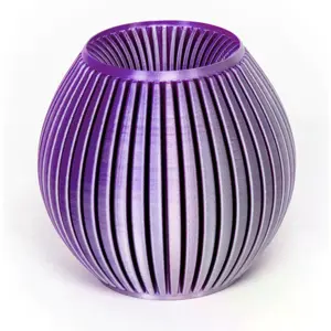 Rolo de filamento de impressão 3D em PLA de 1.75mm - Prata/Roxo - 750g