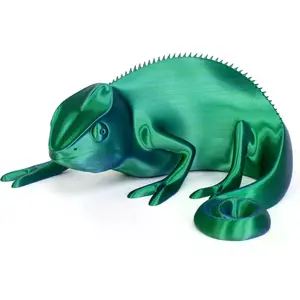 Rolo de filamento de impressão 3D em PLA de 1.75mm - Azul/Verde - 750g