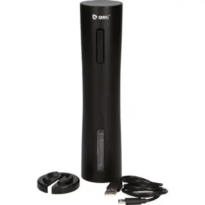 Sacacorchos Negro Eléctrico recargable 15W